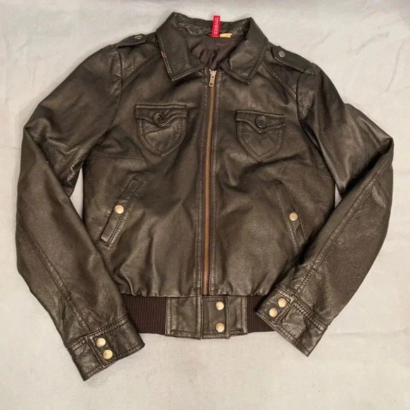DIVIDED Leather Jacket - Picture 1 of 13